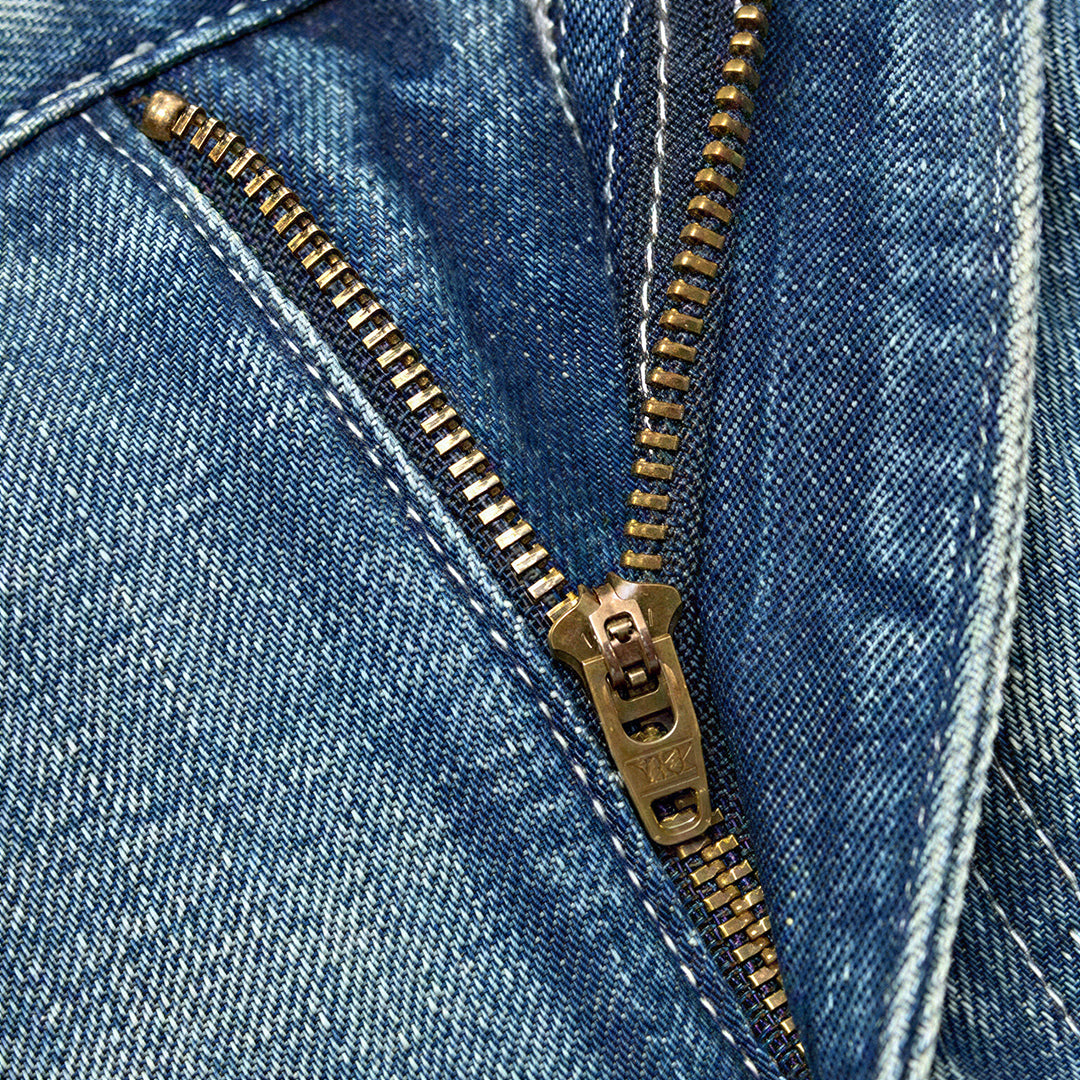 Men's Spring Gradient Cat Whisker Wide-Leg Denim Jeans