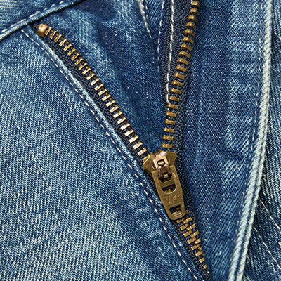 Men's Spring Gradient Cat Whisker Wide-Leg Denim Jeans