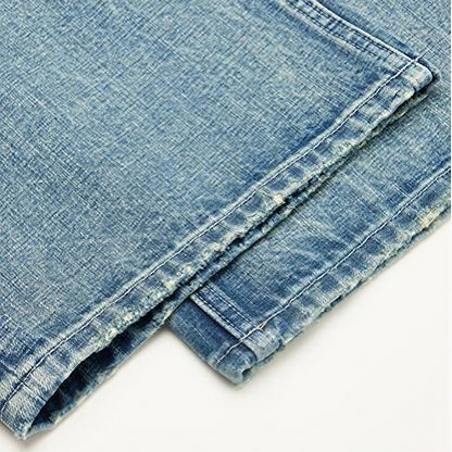 Men's Spring Gradient Cat Whisker Wide-Leg Denim Jeans