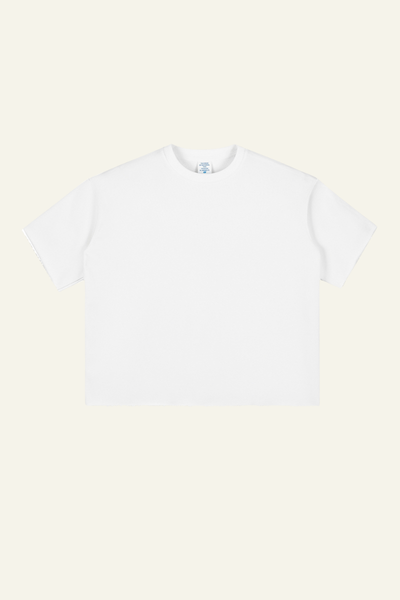 Men's Streetwear Solid Color Raw-Edge Short Sleeve T-Shirt