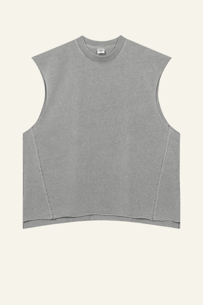 Women's Cotton 270 Heavyweight Washed Side Slit Tank Top