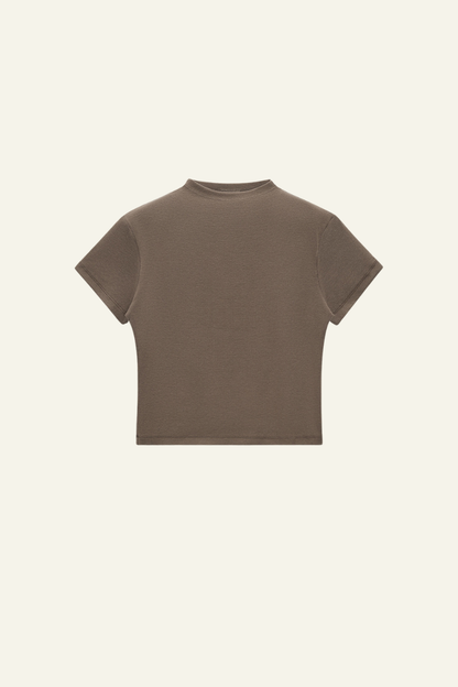 Women's Streetwear  High-neck Slim  Dopamine  T-shirt