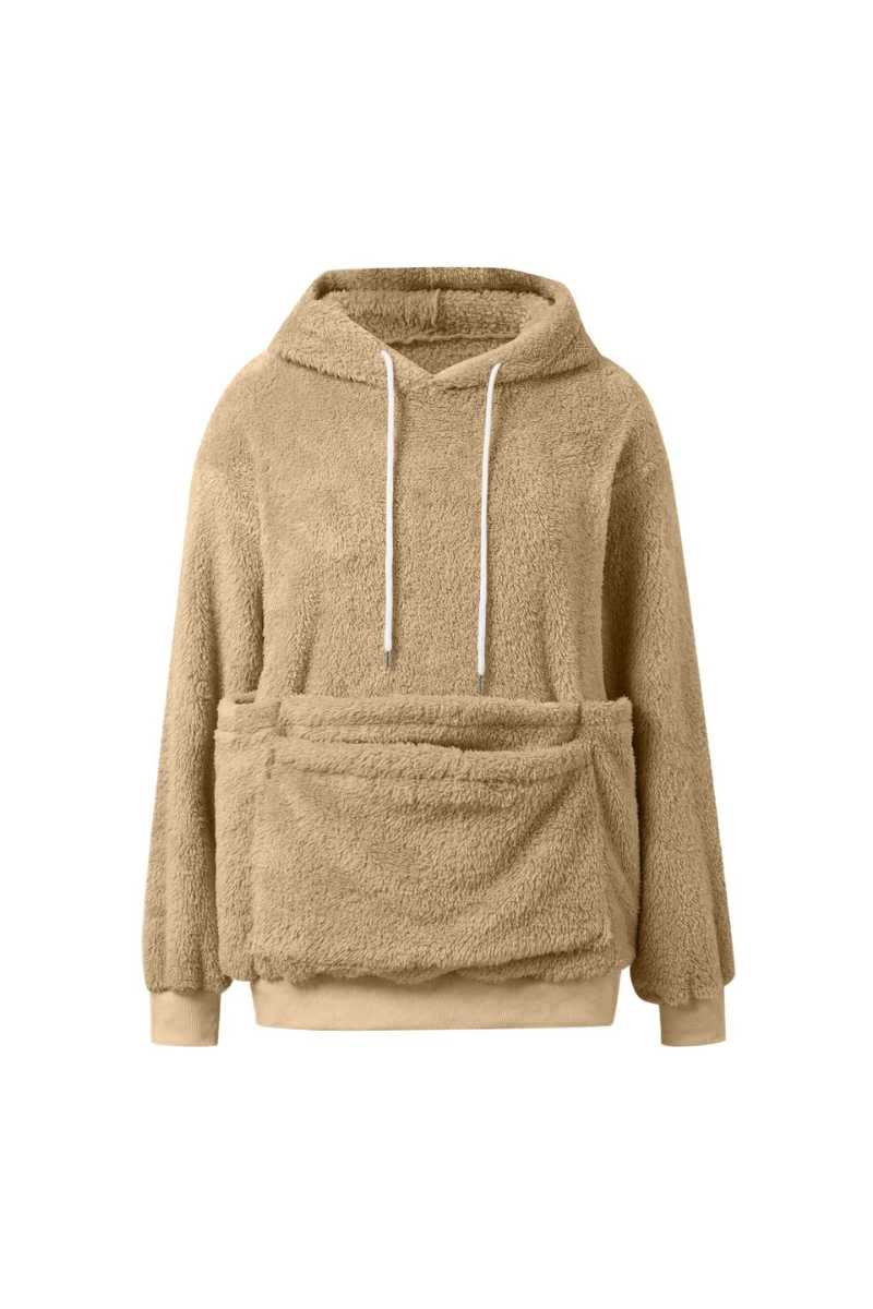 Women Fall Clothing Warm Double-Sided Fleece Pet Hoodie