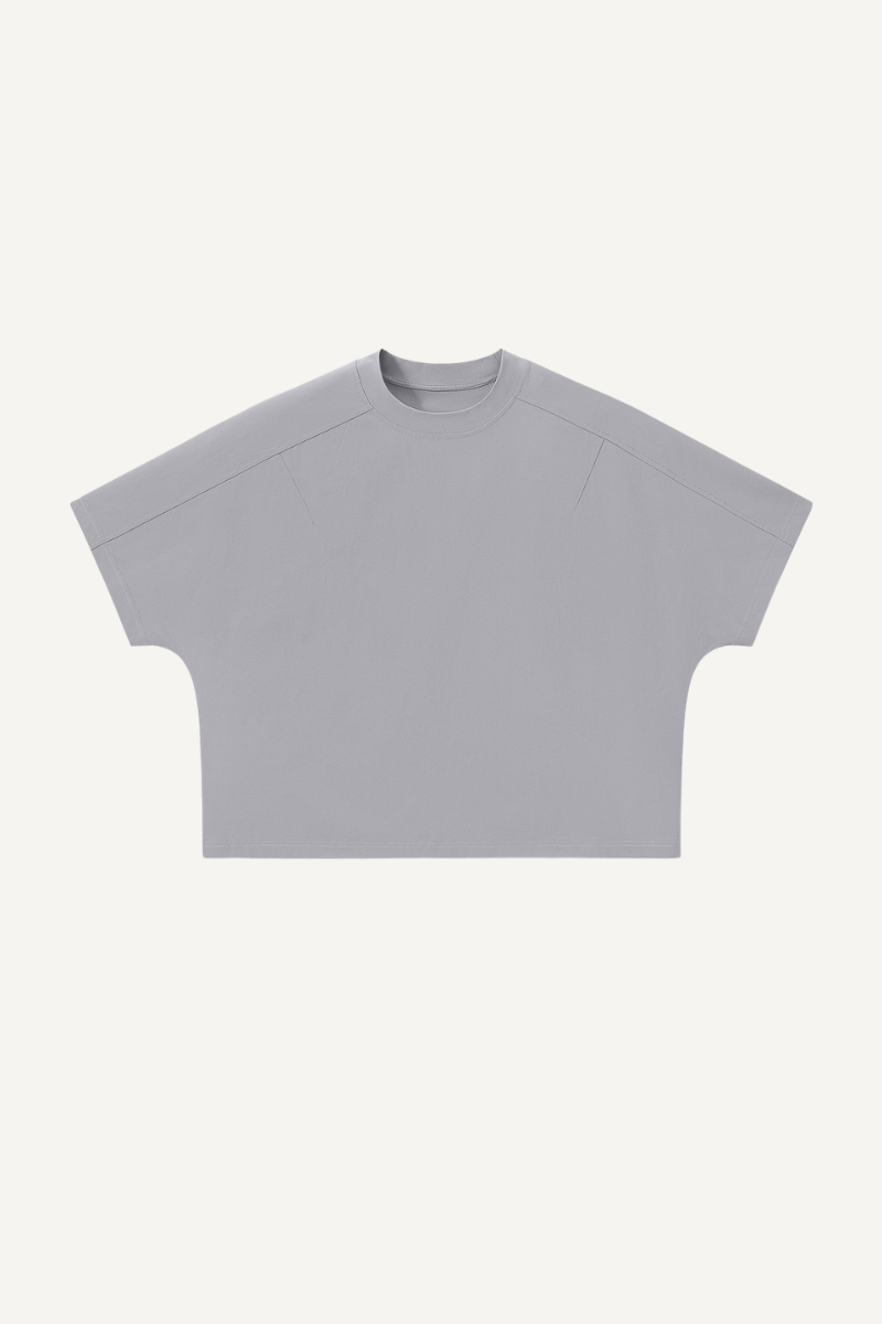 Men's 180g Polyester Cropped Oversized Cooling Tee