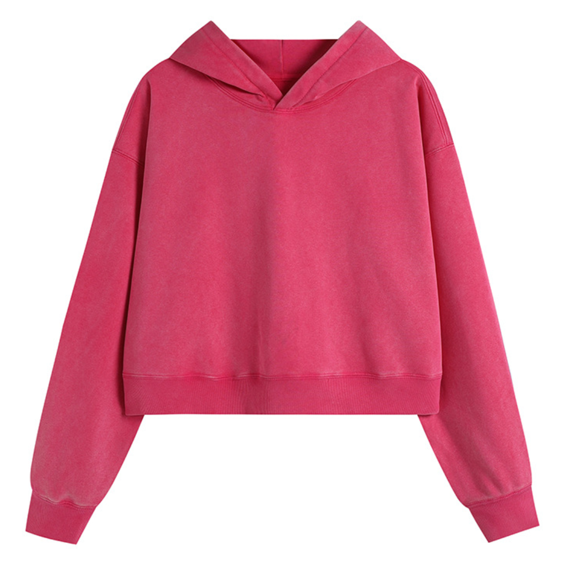 Women's Fall Dazzling-Wash Cropped Pullover Hoodie