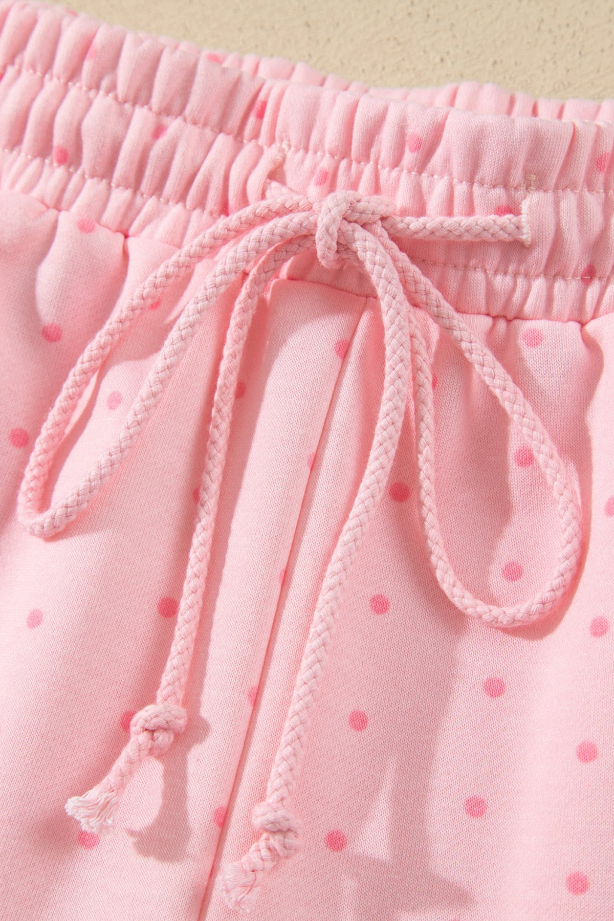 Women's Fall Polka Dot Hooded Two Piece Casual Set