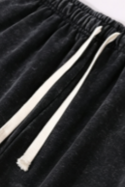 Unisex Fall 400G Washed Vintage Relaxed Sweatpants
