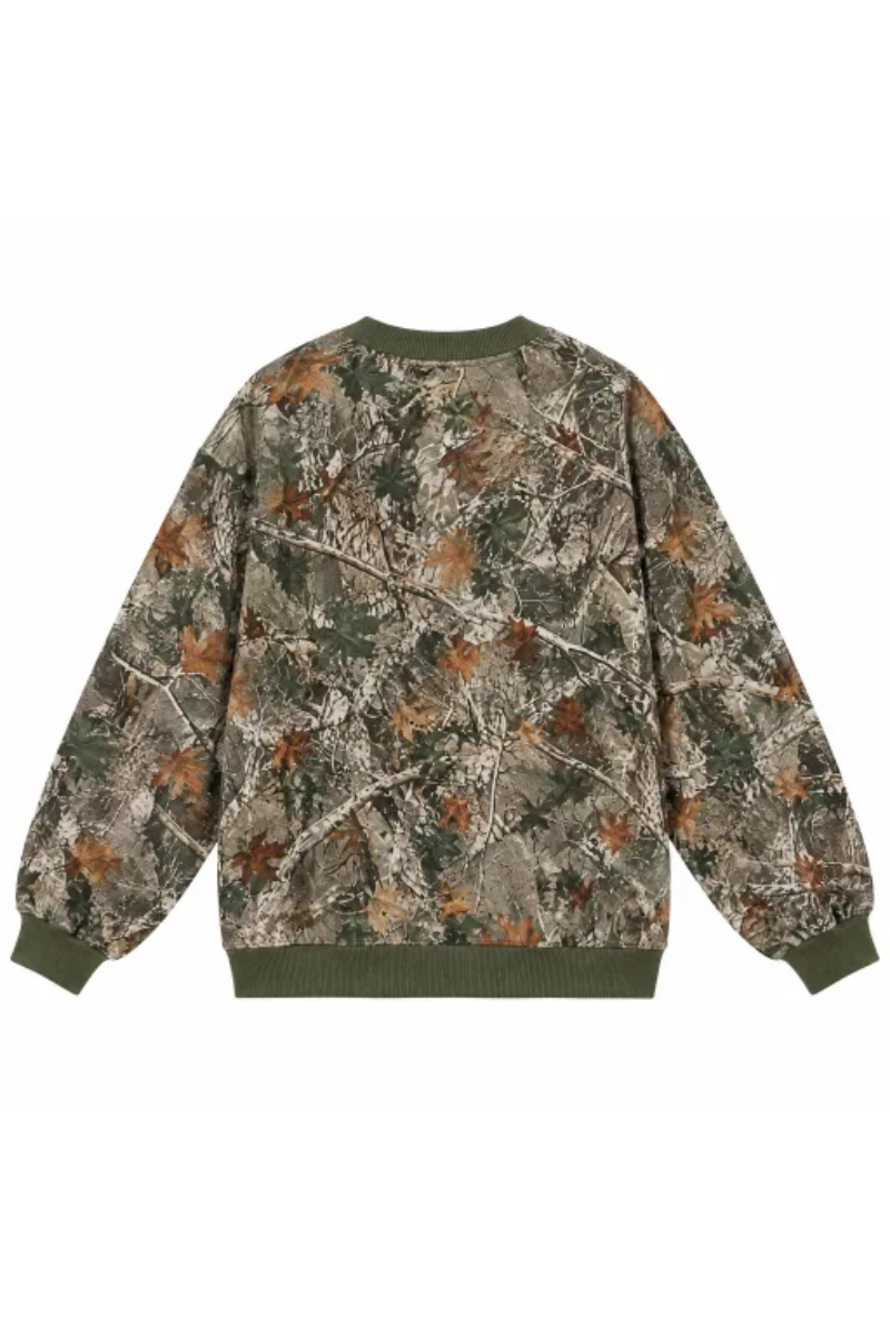 Women Fall Clothing Western Floral Print Crew Sweatshirt
