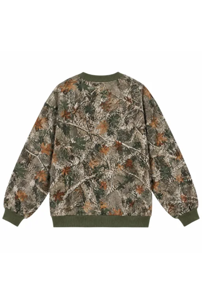 Women Fall Clothing Western Floral Print Crew Sweatshirt