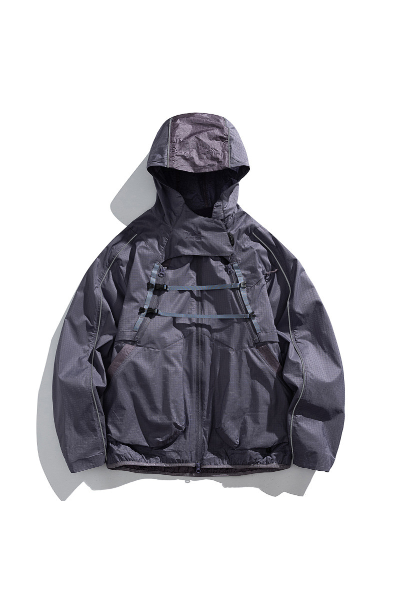 Unisex Outdoor American Cargo Hood Waterproof Hiking Jacket