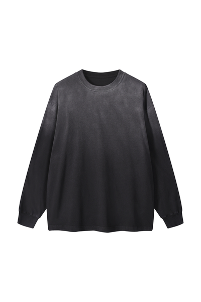 Women Fall Clothing Washed Loose Long Sleeve Cotton Top
