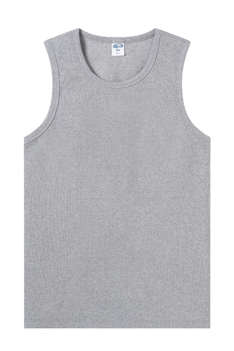 Women's Summer 430g Heavy Ribbed Solid Sleeveless Tank