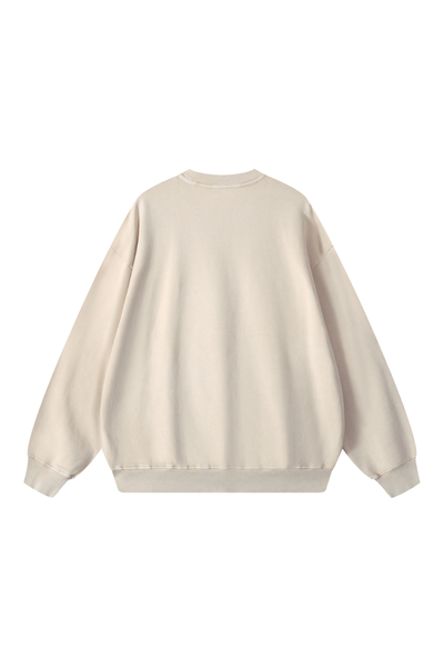Men Fall Clothing 360G Snow Wash Crewneck Sweatshirt