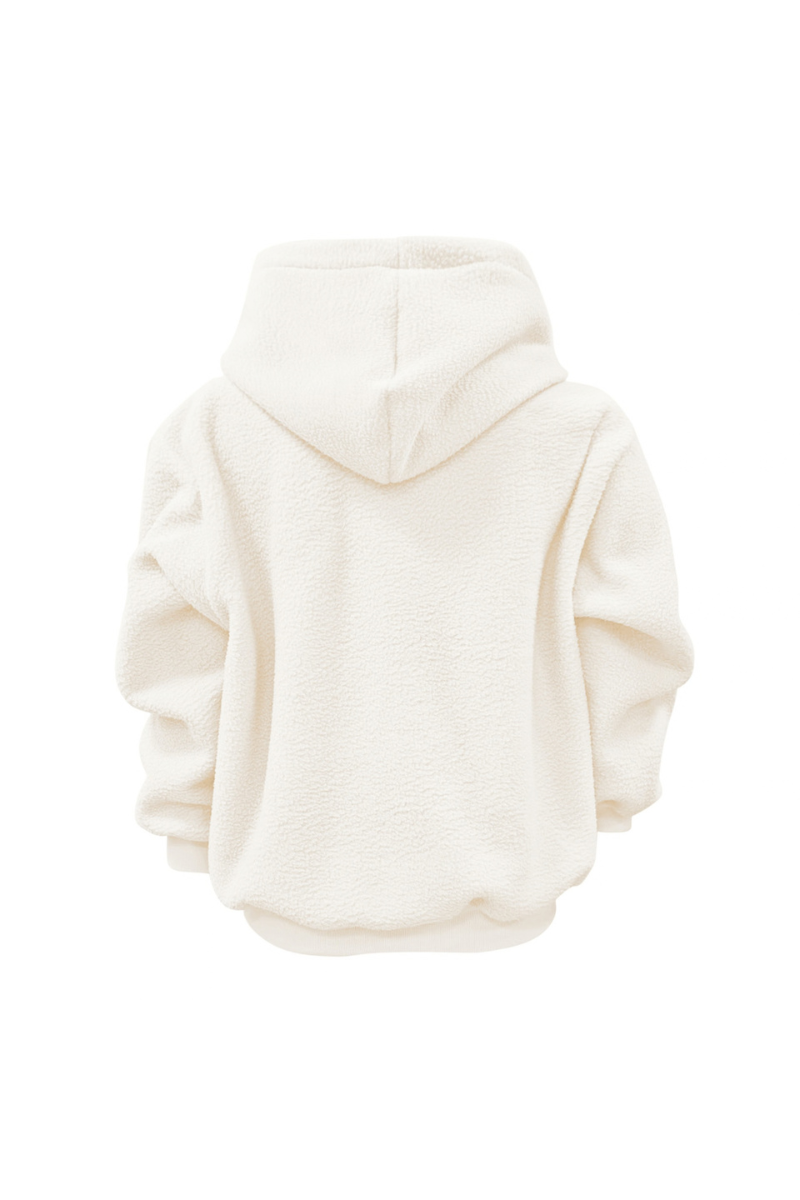 Women Fall Clothing Alpaca Fleece Pet Pocket Hoodie