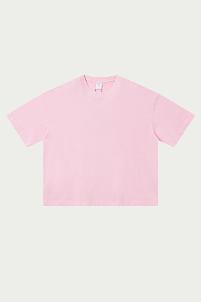 Men's 280g Spring Solid Cotton Boxy Oversized Tee