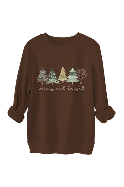Unisex Fall Clothing Christmas Tree Graphic Sweatshirt