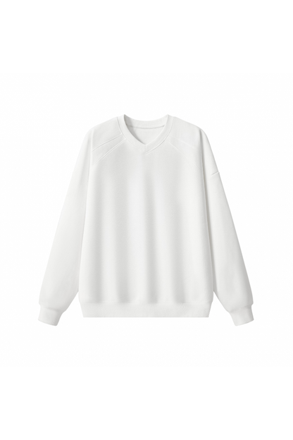 Men Fall Cotton Blend Raglan Cropped Pullover Sweatshirt