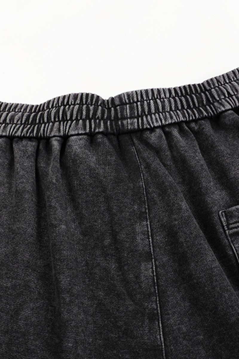 Men Fall Washed Vintage Straight Leg Sweatpants