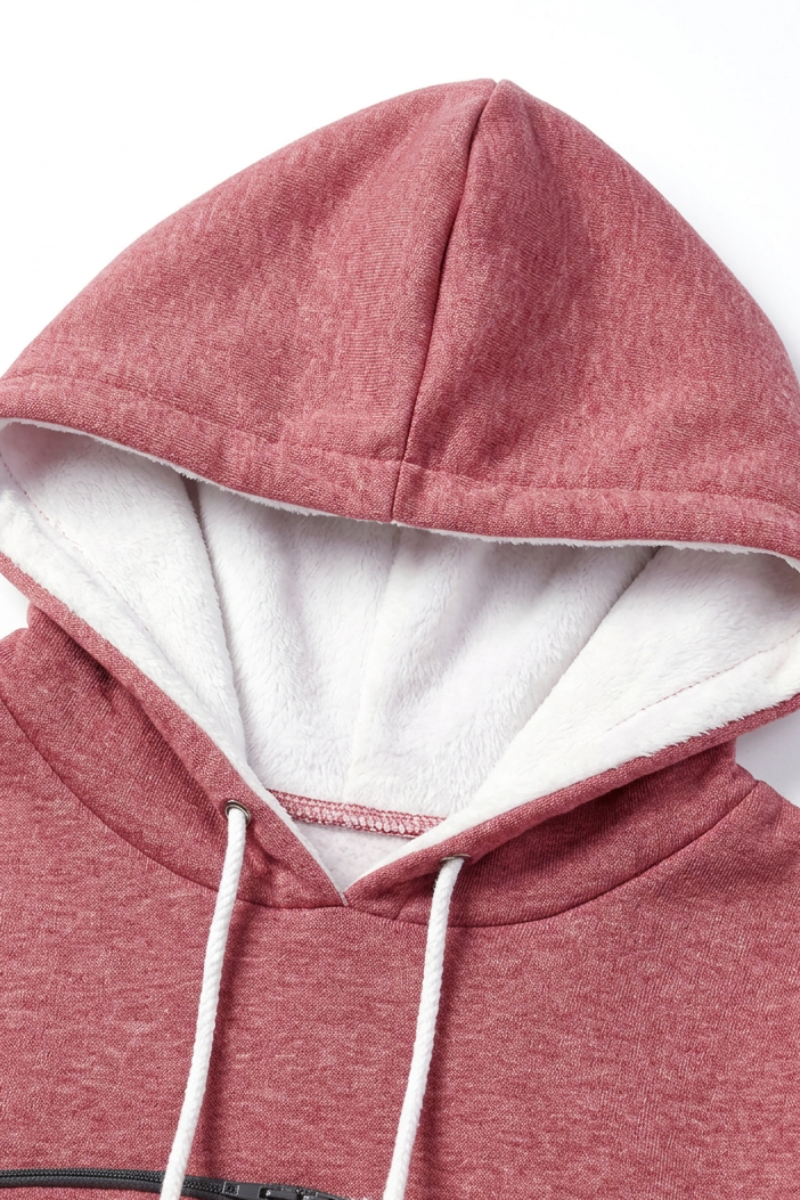 Unisex All Season Cat-Ear Drawstring Pet Pocket Hoodie