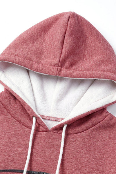 Unisex All Season Cat-Ear Drawstring Pet Pocket Hoodie