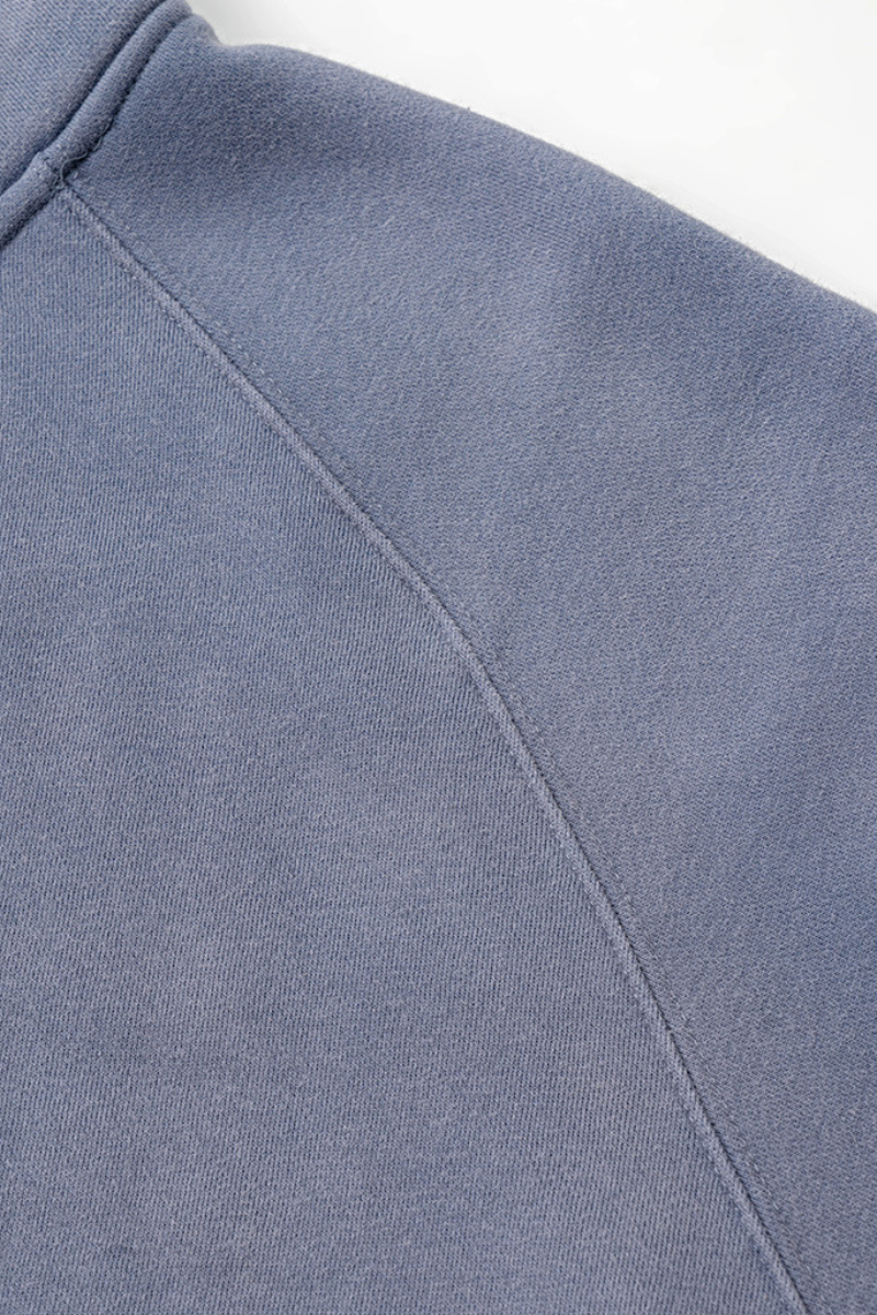 Men's Stand Collar Half Zipper Fleece-Lined Sweatshirt