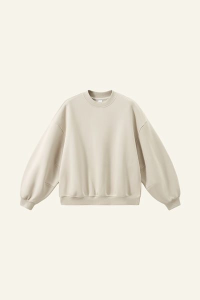 Men's Crewneck Curved Sleeve Pullover