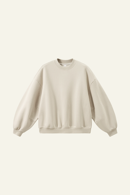 Men's Crewneck Curved Sleeve Pullover