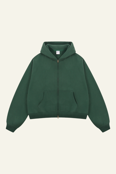 Men's Streetwear Two-Way Zipper Hooded Jacket