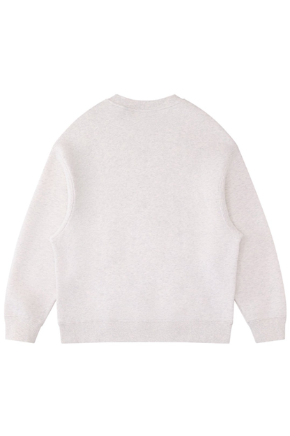 Unisex Fall Winter Fleece-Lined Loose Crewneck Sweatshirt