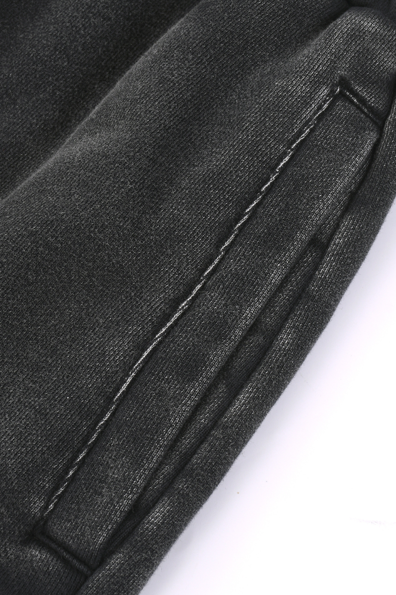 Men's Fall Snow-Wash Straight-Leg Cotton Sweatpants