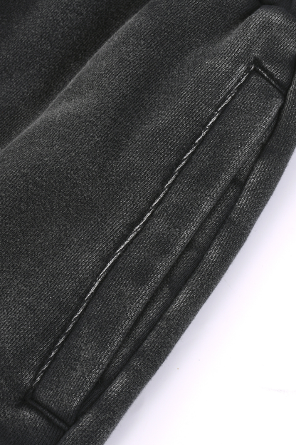 Men's Fall Snow-Wash Straight-Leg Cotton Sweatpants