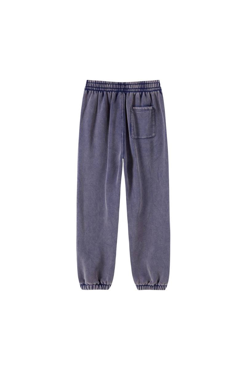 Men Fall Clothing Wax Washed Relaxed Jogger Pants