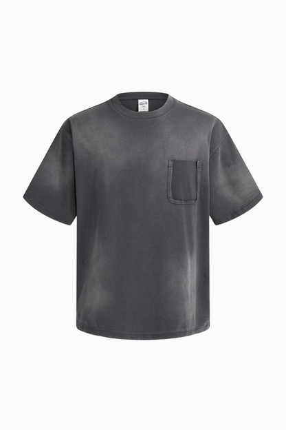 Women's Cotton Streetwear Washed Distressed T-shirt