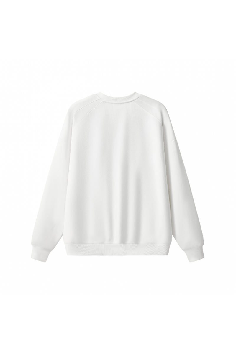 Unisex Fall Cotton Blend Raglan Loose Pullover Sweatshirt