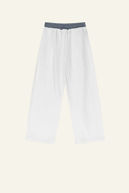 Women's Double-Waistband Straight Leg pants.