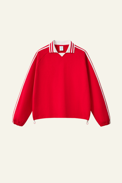 Men's Streetwear Cotton Striped Color-Block Sweatshirts