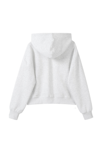 Women Fall 350gsm Cropped Drop Shoulder Pullover Hoodie