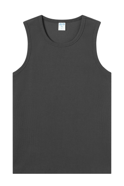 Women's Summer 430g Heavy Ribbed Solid Sleeveless Tank
