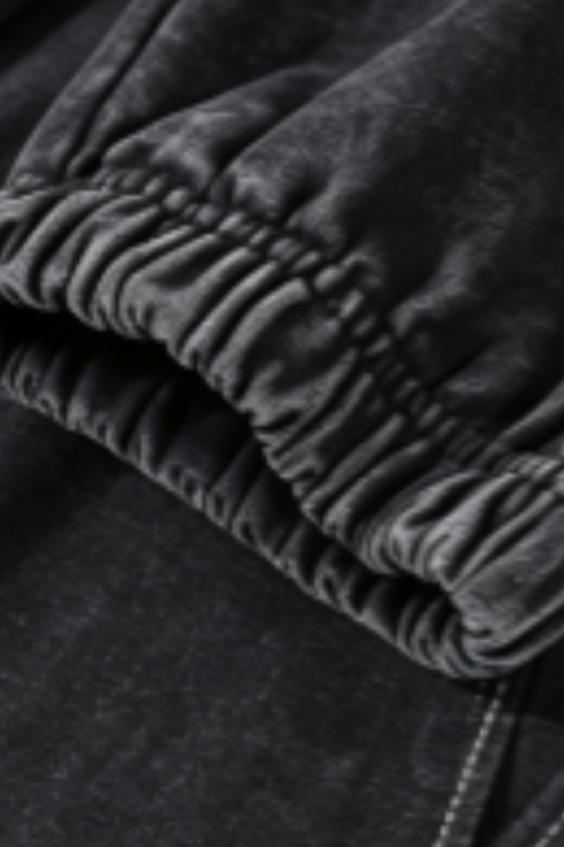 Unisex Fall 400G Washed Vintage Relaxed Sweatpants
