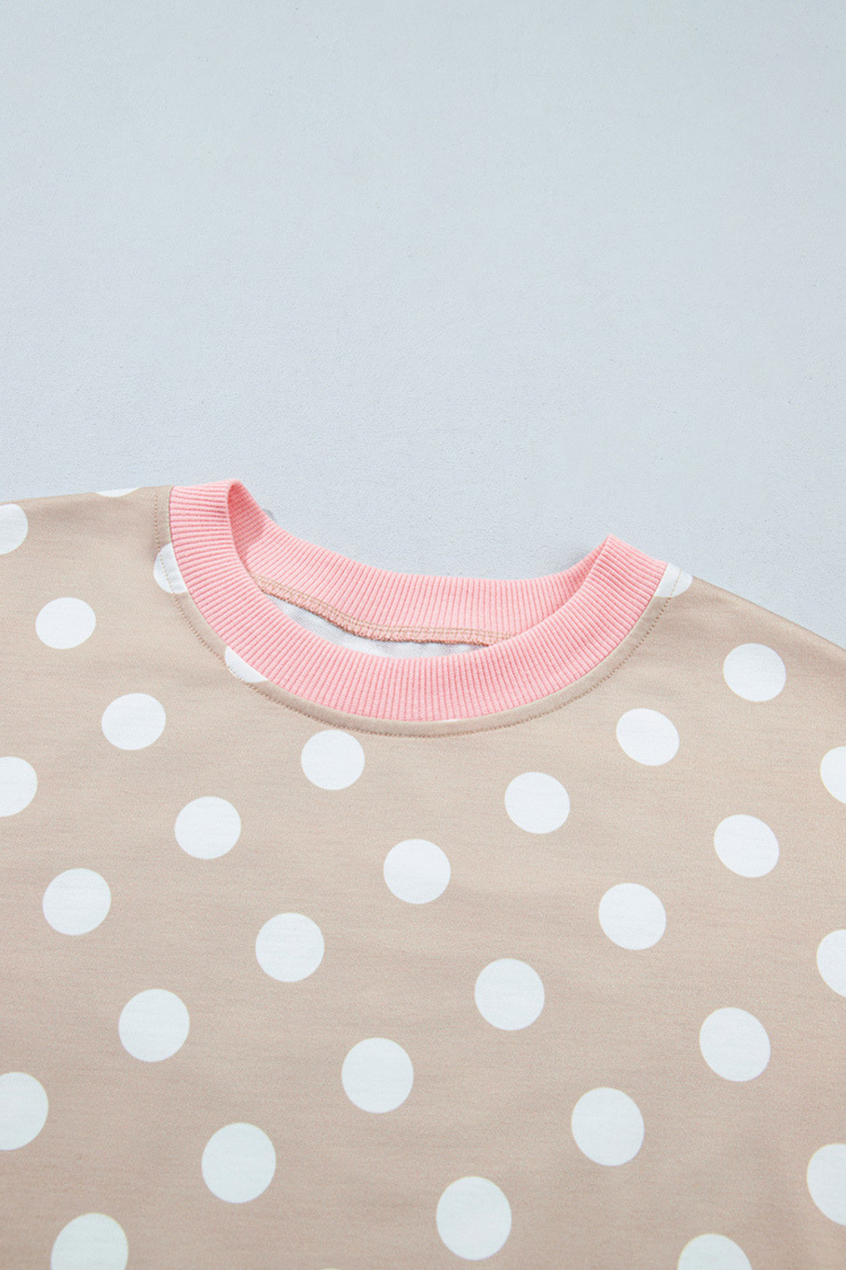 Women's Fall Polka Dot Colorblock Multi-Pocket 2 Piece Set