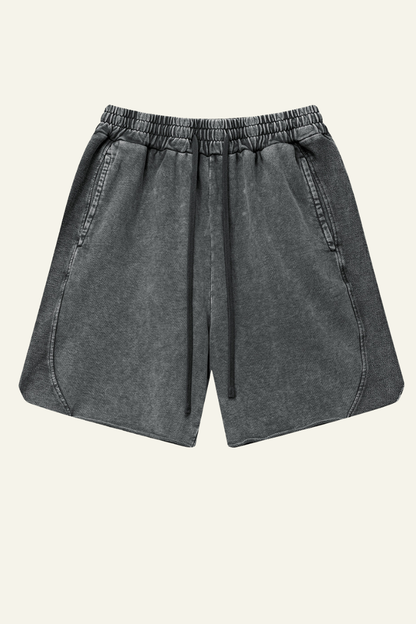 Men's Cotton Streetwear Washed Relaxed Short