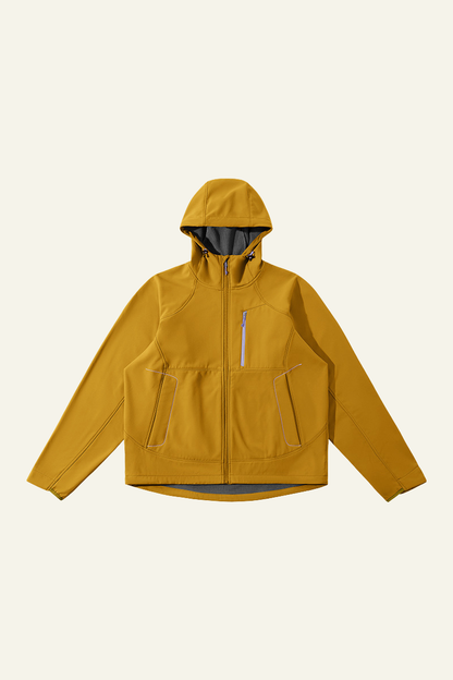 Women's Streetwear Fleece Lined Waterproof Hooded Jacket