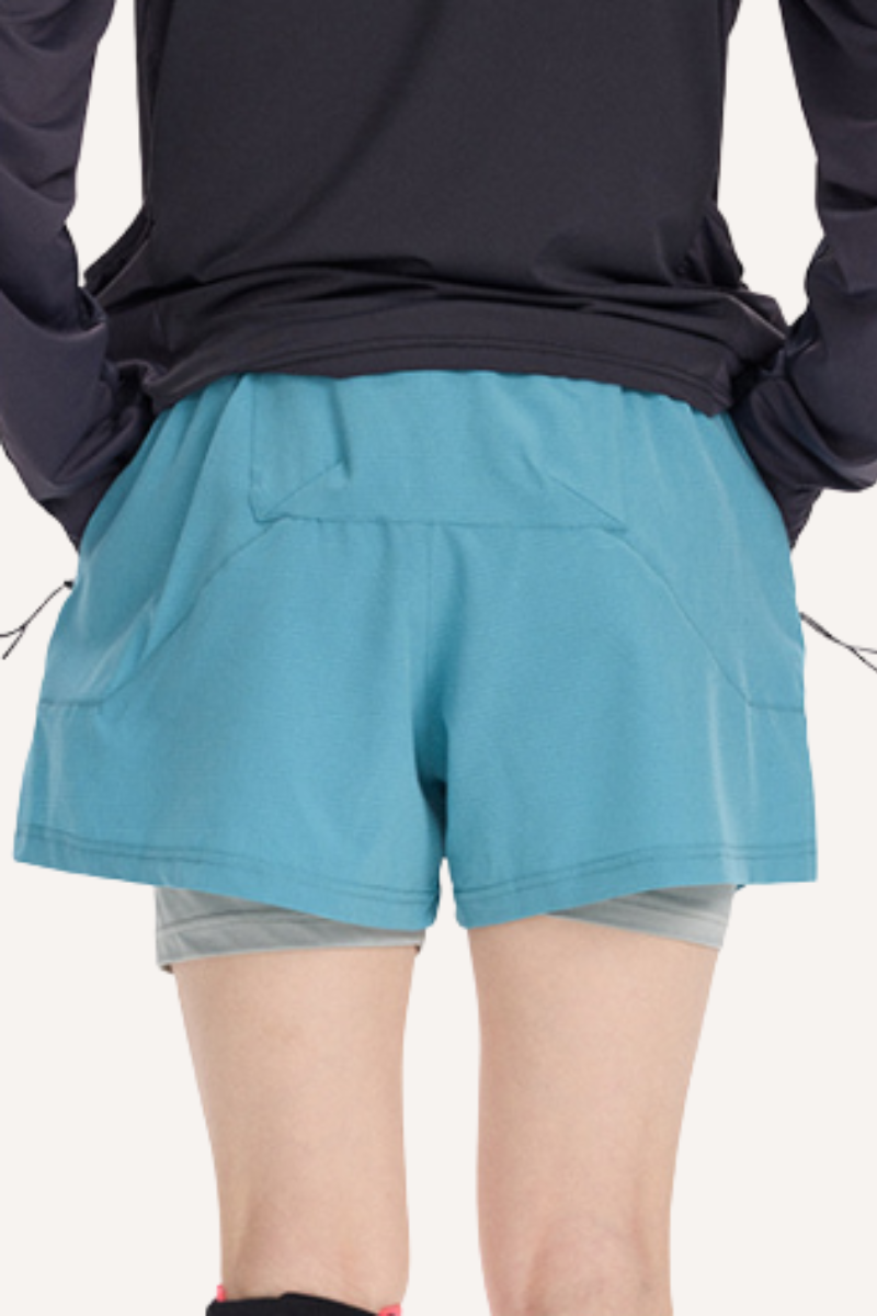 Unisex 2-in-1 Breathable Cooling Quick Dry Bike Shorts