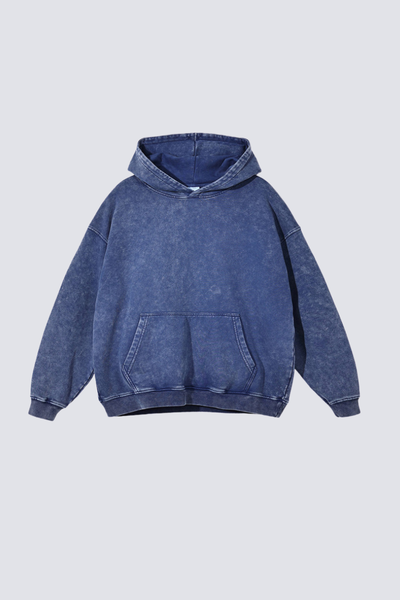 Women's 420g Heavy Cotton Washed Distressed Hoodie