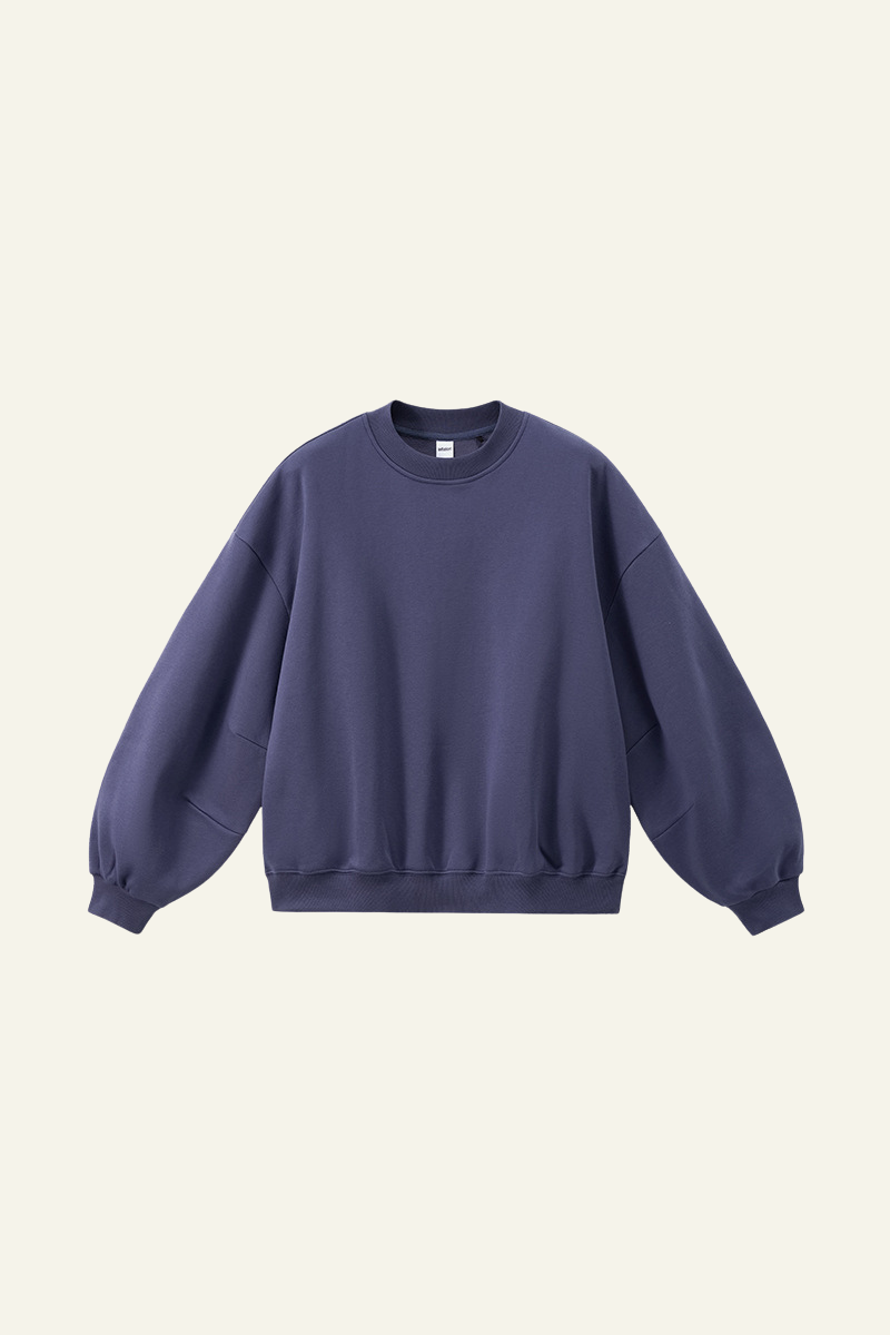 Men's Crewneck Curved Sleeve Pullover