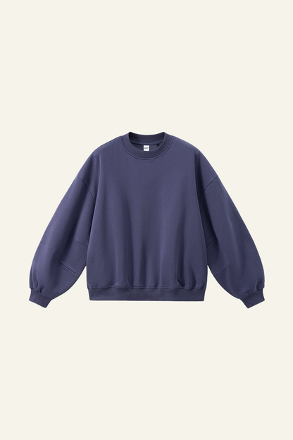 Men's Crewneck Curved Sleeve Pullover