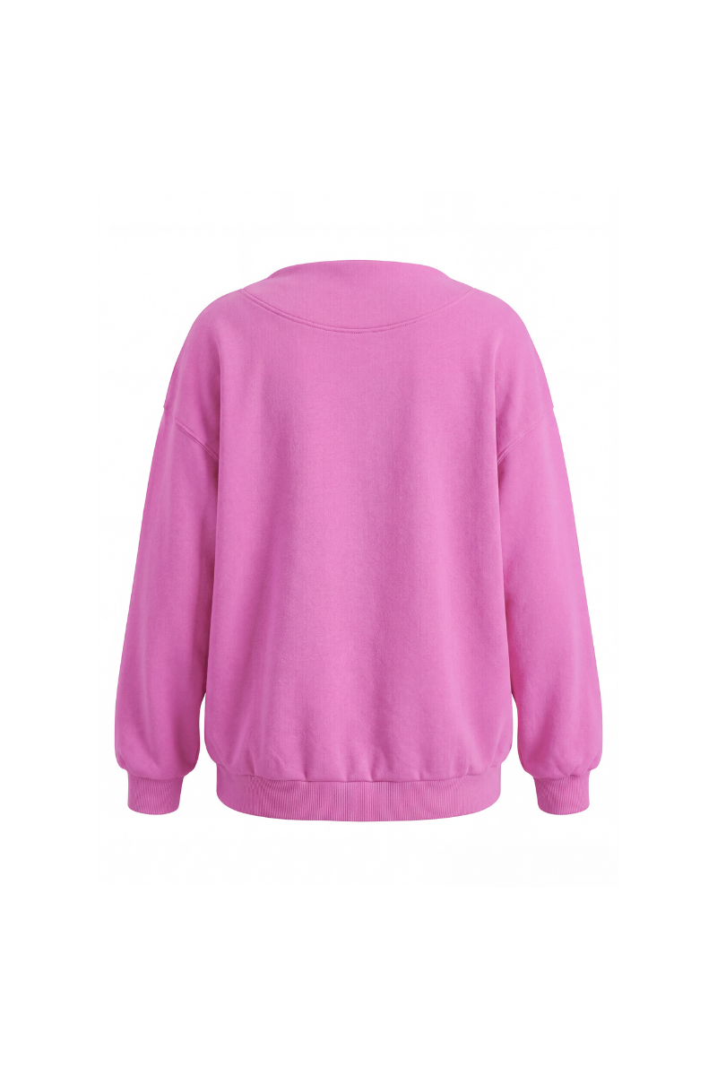 Unisex All Season Soft Mock-Neck Loose Fit Sweatshirt