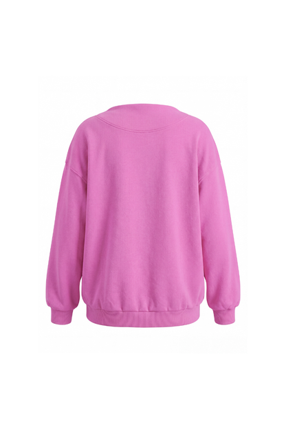 Unisex All Season Soft Mock-Neck Loose Fit Sweatshirt
