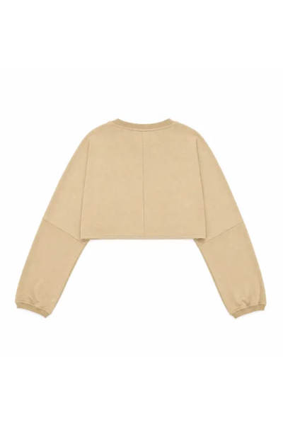 Women Spring Lightweight Cropped Drop Shoulder Workout Top