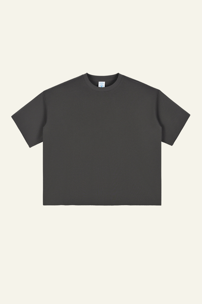 Men's Streetwear Solid Color Raw-Edge Short Sleeve T-Shirt